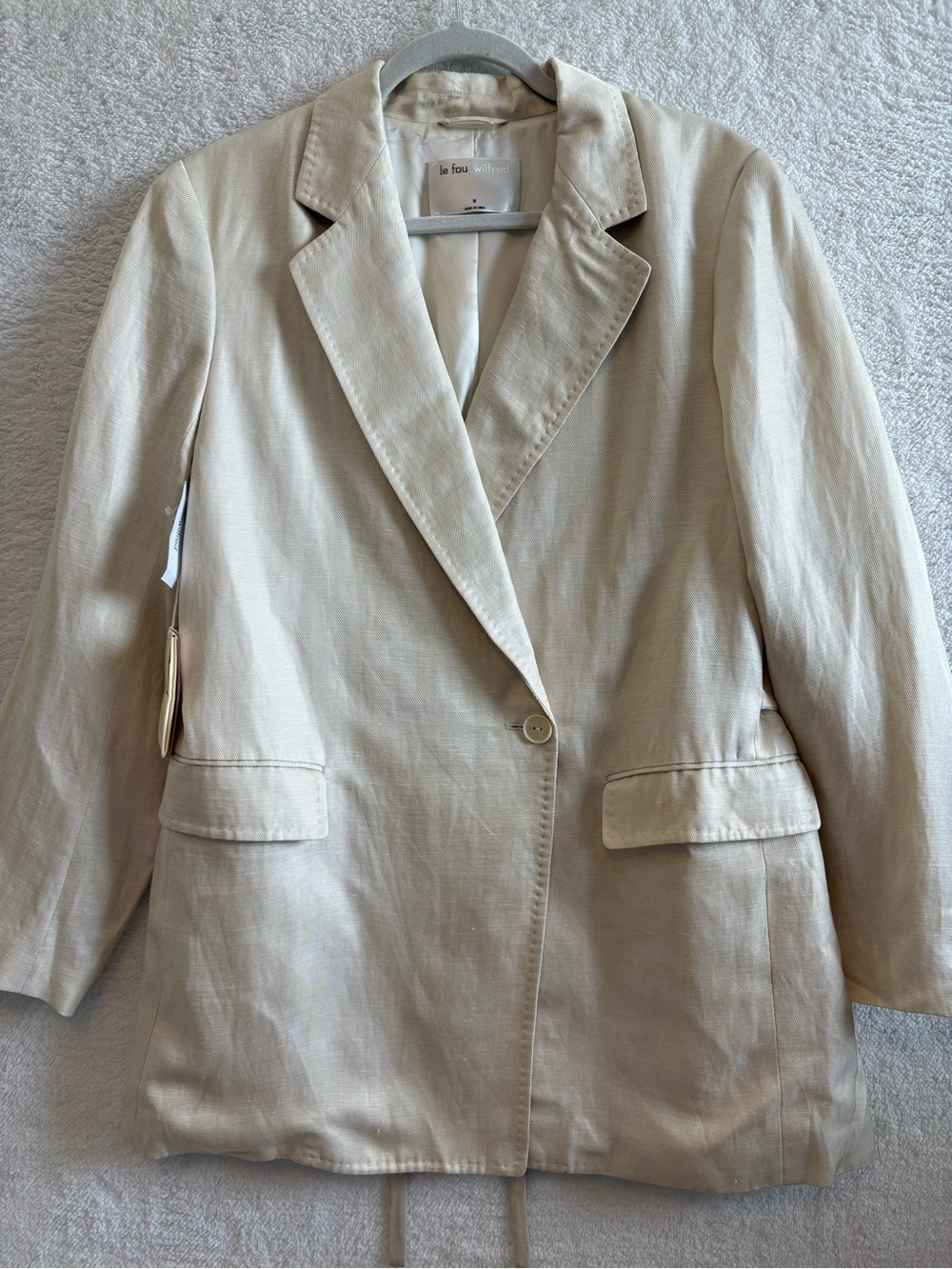 Lefou Wilfred Tango Aritzia Oversized Single Button Blazer Size Medium NWT